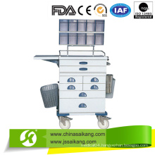 Practical Multifunctional Hospital Stainless Steel Anaesthetic Trolley